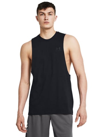 Under Armour Top funkcyjny w kolorze czarnym
