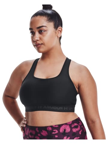 Under Armour Sport-BH "Crossback" in Schwarz - Medium