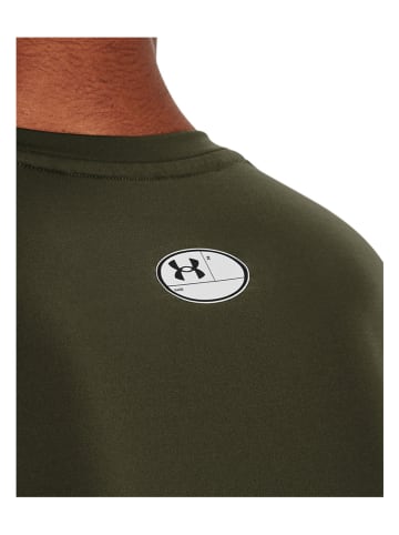 Under Armour Koszulka sportowa "HG Armour Comp" w kolorze khaki