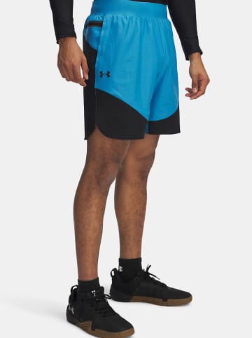 Under Armour Szorty funkcyjne "Vanish Elite" w kolorze niebiesko-czarnym