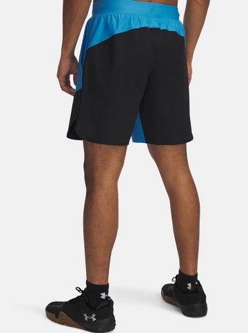 Under Armour Szorty funkcyjne "Vanish Elite" w kolorze niebiesko-czarnym