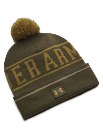 Under Armour Czapka "Halftime Pom" w kolorze khaki