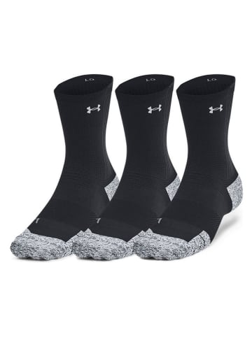 Under Armour Skarpety sportowe (3 pary) w kolorze czarno-szarym