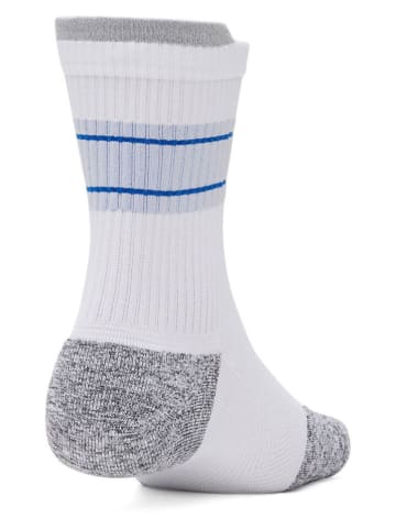 Under Armour 3er-Set: Sportsocken ''Run'' in Weiß/ Grau