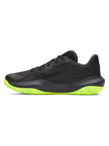 Under Armour Buty "Lockdown 7" w kolorze czarno-jaskrawozielonym do koszykówki