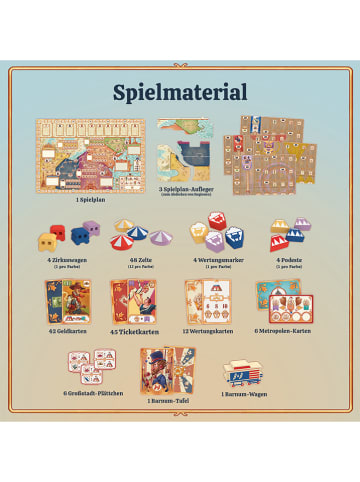 Kosmos Brettspiel "3 Ring Circus" - ab 12 Jahren