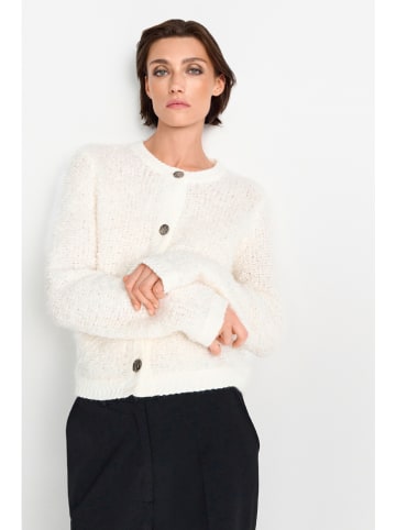 Rich & Royal Kardigan w kolorze kremowym