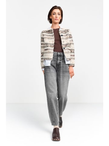 Rich & Royal Blezer w kolorze kremowo-czarnym