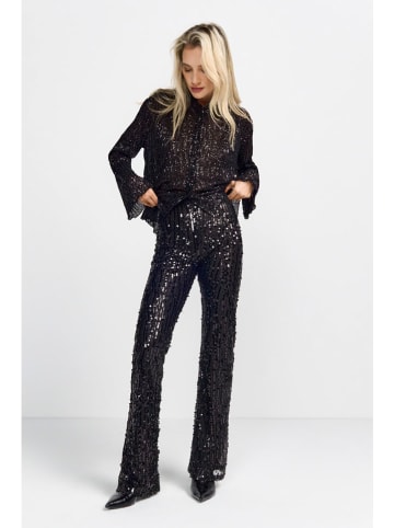 Rich & Royal Spodnie w kolorze czarnym z cekinami