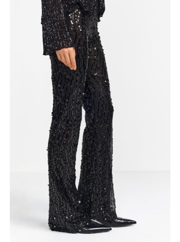 Rich & Royal Spodnie w kolorze czarnym z cekinami
