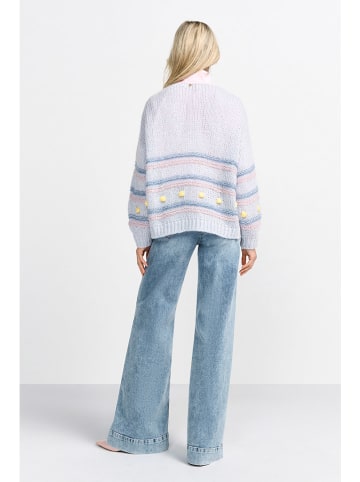 Rich & Royal Cardigan in Hellblau/ Rosa