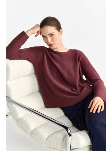 Rich & Royal Sweter w kolorze brązowym