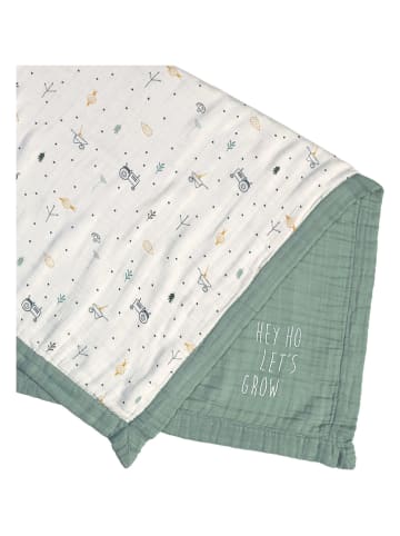 Lässig Krabbeldecke "Garden Explorer Tractor" in Grün - (L)100 x (B)100 cm
