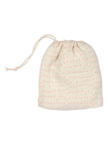 Lässig 2er-Set Mulltücher in Rosa/ Creme - (L)60 x (B)60 cm