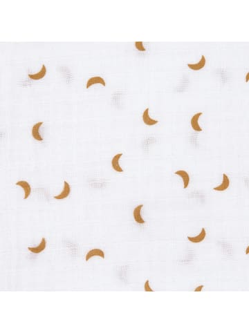 Lässig 2er-Set Mulltücher in Weiß/ Grau - (L)120 x (B)120 cm