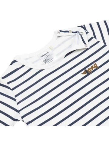 Lässig Pyjama in Weiß/ Blau