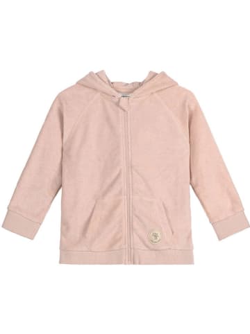 Lässig Sweatjacke in Rosa