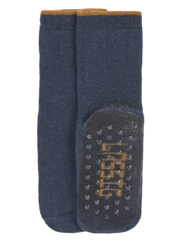Lässig 2er-Set: ABS-Socken in Dunkelblau/ Grau