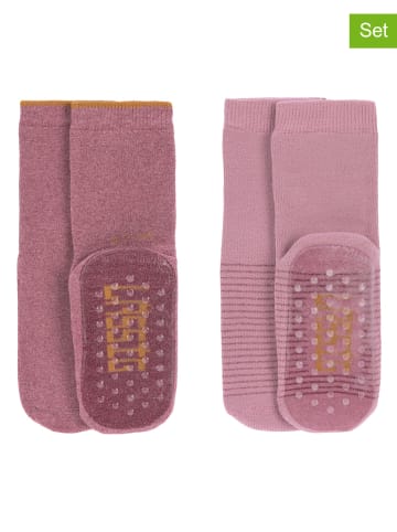 Lässig 2er-Set: ABS-Socken in Rosa