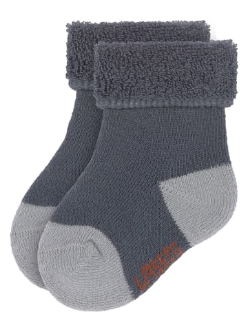 Lässig 3er-Set: Babysocken in Beige/ Grau