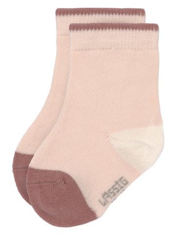 Lässig 3er-Set: Socken in Creme/ Rosa