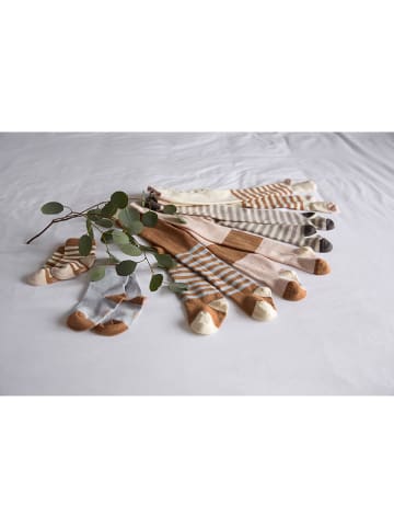 Lässig Strumpfhose in Hellbraun/ Rosa