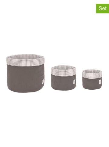 Lässig 3er-Set: Aufbewahrungsset in Anthrazit