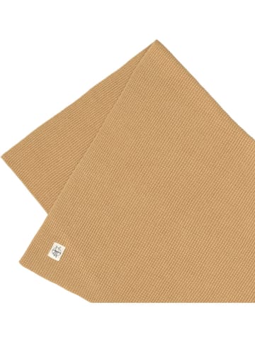 Lässig Strickdecke in Hellbraun - (L)80 x (B)100 cm