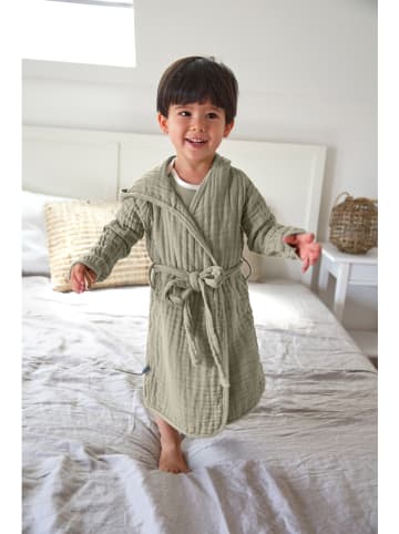 Lässig Musselin-Bademantel in Hellgrün