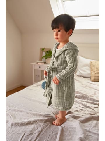 Lässig Musselin-Bademantel in Hellgrün