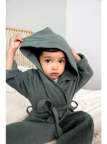 Lässig Musselin-Bademantel in Grün