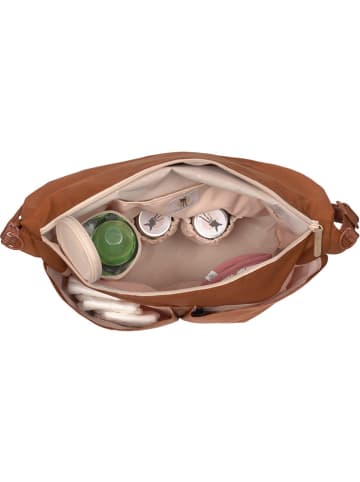 Lässig Wickeltasche in Cognac - (L)44,5 x (B)16,5 x (H)32,5 cm