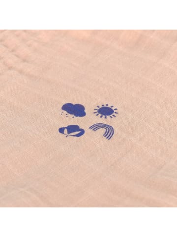 Lässig Musselin-Bademantel in Rosa