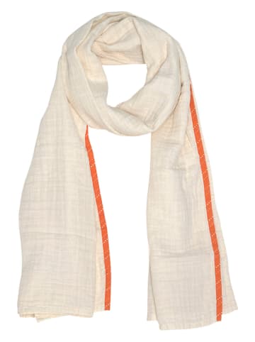 Lässig Musselin-Stillschal in Creme