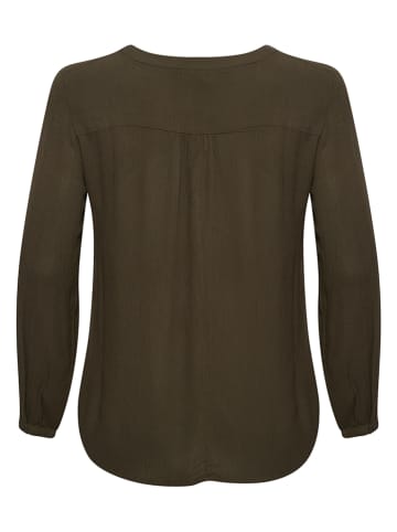 KAFFE curve Bluzka w kolorze brązowym