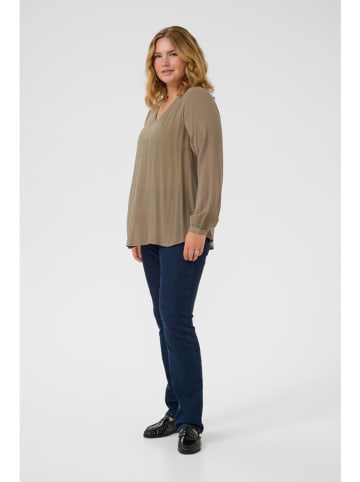 KAFFE curve Bluse in Taupe