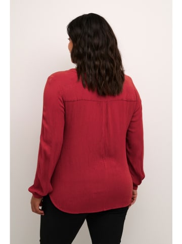 KAFFE curve Bluzka w kolorze bordowym