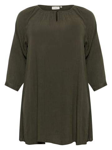 KAFFE curve Tunika w kolorze khaki