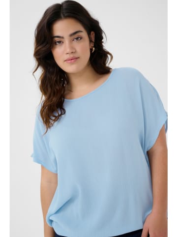 KAFFE curve Blouse lichtblauw