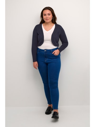 KAFFE curve Bolerko w kolorze granatowym