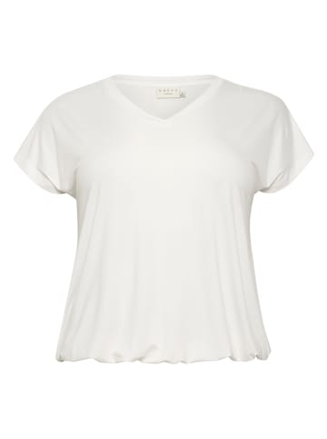 KAFFE curve Koszulka w kolorze białym