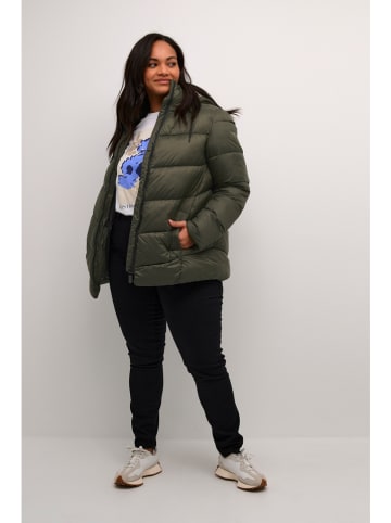 KAFFE curve Kurtka zimowa w kolorze khaki