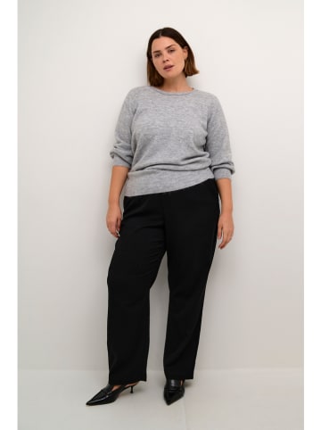 KAFFE curve Pullover in Hellgrau