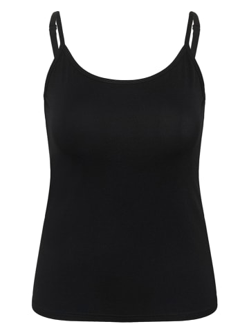 KAFFE curve Top w kolorze czarnym