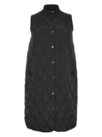 KAFFE curve Doorgestikte bodywarmer zwart