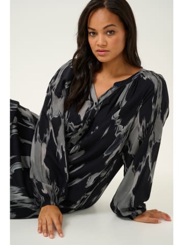 KAFFE curve Kleid in Schwarz/ Grau