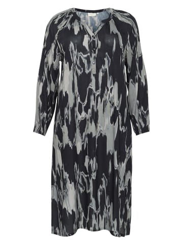 KAFFE curve Jurk zwart/grijs