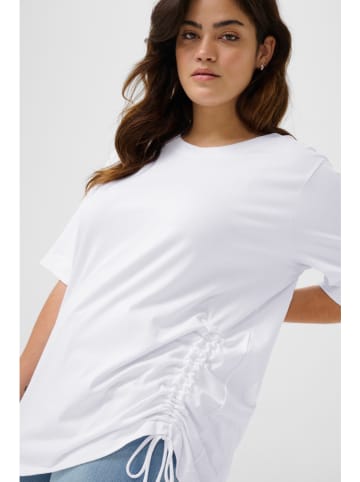 KAFFE curve Koszulka w kolorze białym