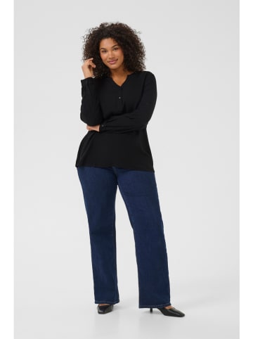 KAFFE curve Bluse in Schwarz