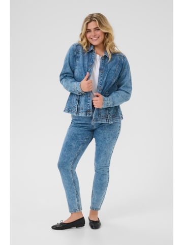 KAFFE curve Jeansjacke in Blau